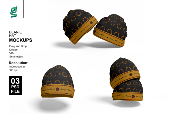 Beanie Hat Mockups for Professional Design Presentation