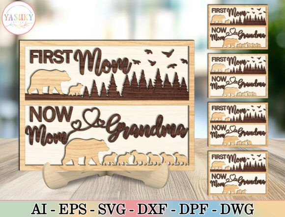 Bear Family Laser Cut Sign: A Timeless Tribute to Family and Love