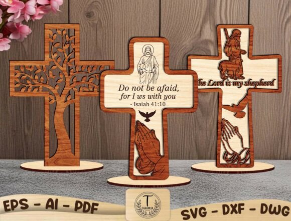 Christian Cross Laser Cut SVG Bundle: Bringing Faith to Life Through Creative Craft