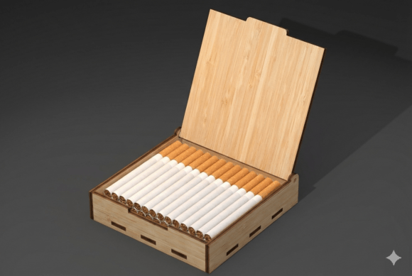 Cigarette Box: A Creative Project for Laser Cutters and 3D Printers