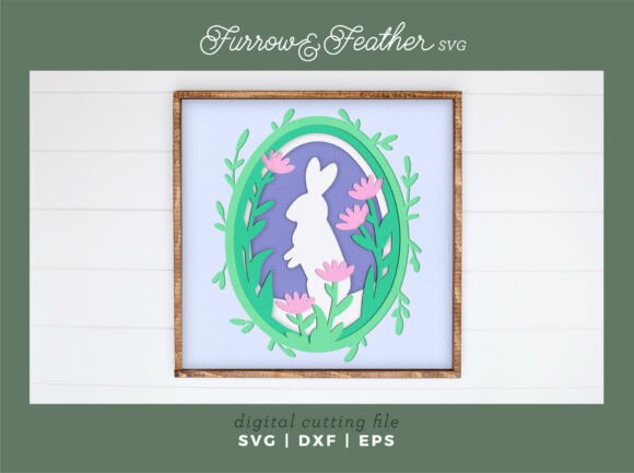 Easter Bunny Shadow Box SVG: A Charming Craft for Spring and Easter