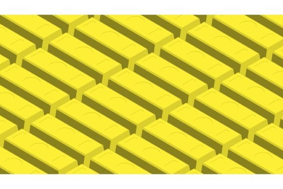 Isometric Stacks of Precious Gold Bars W: A Strategic Visual Tool for Goal Clarity and Value Communication