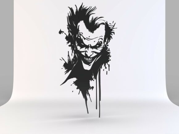 Joker Art – Dark Comic Character STL: A Bold Choice for Creative Projects