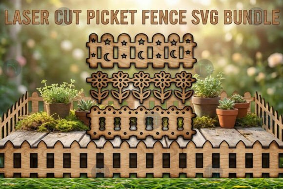 Laser Cut Picket Fence SVG Bundle: A Versatile Tool for Modern Crafting and Design