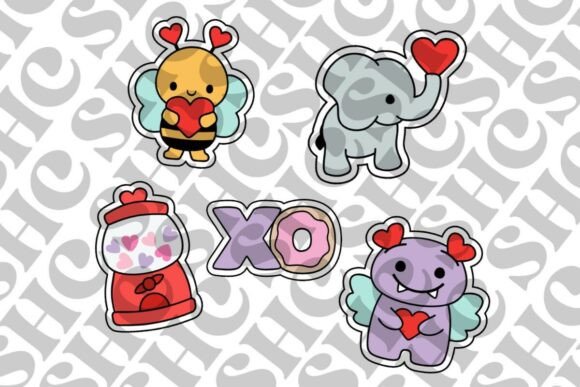 Mini Valentine's Cookie Cutter STL Set 5