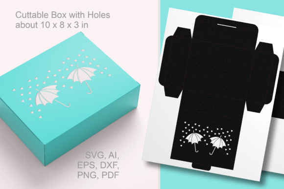 Umbrellas Baby Shower Rectangular Favor Box – The Perfect DIY Gift Packaging Solution