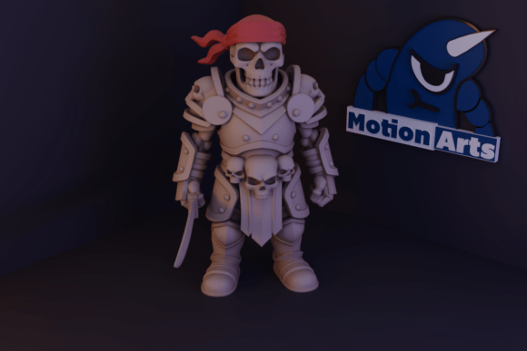 Warrior Skull: Strength in 3D Design