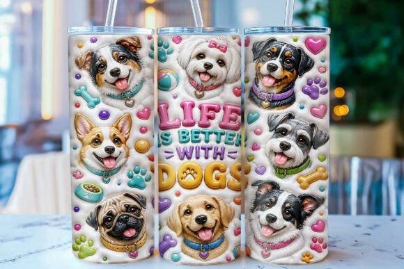 Why the Inflated Dog Lover 20oz Tumbler Wrap is Capturing Hearts in the Custom Drinkware Market